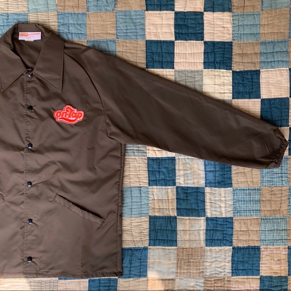 Vintage 1970’s brown windbreaker jacket NOS - Picture 4 of 6